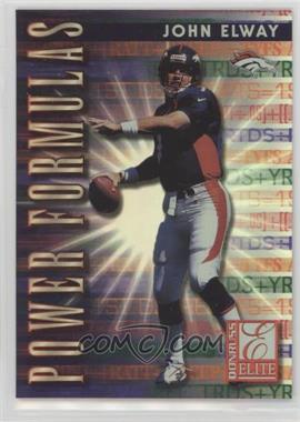 1999 Donruss Elite - Power Formulas #7 - John Elway /3500