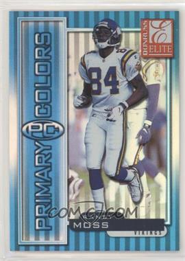 1999 Donruss Elite - Primary Colors - Blue #39 - Randy Moss /950