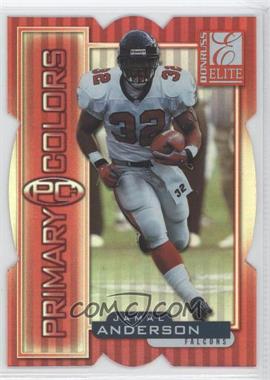 1999 Donruss Elite - Primary Colors - Red Die-Cut #5 - Jamal Anderson /75