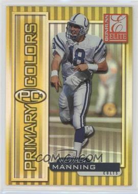 1999 Donruss Elite - Primary Colors - Yellow #35 - Peyton Manning /1875