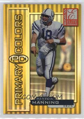 1999 Donruss Elite - Primary Colors - Yellow #35 - Peyton Manning /1875