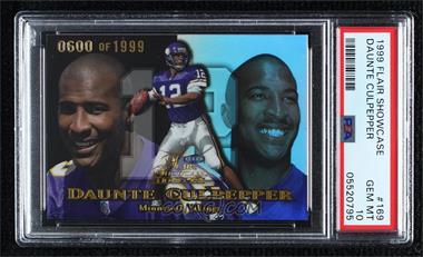 1999 Flair Showcase - [Base] #169 - Daunte Culpepper /1999 [PSA 10 GEM MT]