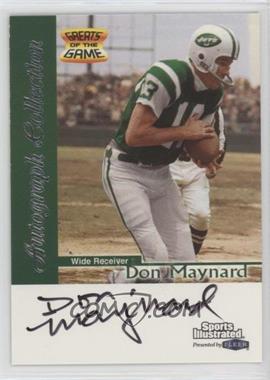 1999 Fleer Sports Illustrated - Autograph Collection #_DOMA - Don Maynard