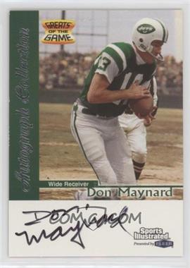 1999 Fleer Sports Illustrated - Autograph Collection #_DOMA - Don Maynard