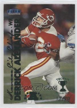 1999 Fleer Tradition - [Base] - Trophy Collection #25TC - Derrick Alexander /20