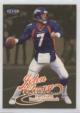 1999 Fleer Ultra - [Base] - Gold Medallion Edition #190G - John Elway