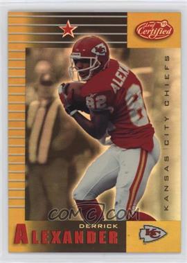 1999 Leaf Certified - [Base] - Mirror Gold #44 - Derrick Alexander /45