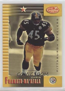 1999 Leaf Certified - [Base] - Mirror Gold #78 - Chris Fuamatu-Ma'afala /45