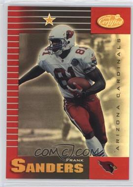 1999 Leaf Certified - [Base] - Mirror Red #2 - Frank Sanders