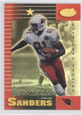 1999 Leaf Certified - [Base] - Mirror Red #2 - Frank Sanders