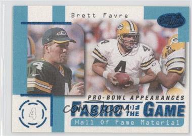 1999 Leaf Certified - Fabric of the Game #FG4 - Brett Favre /250