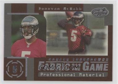 1999 Leaf Certified - Fabric of the Game #FG50 - Donovan McNabb /1000