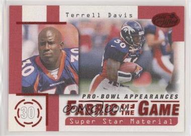 1999 Leaf Certified - Fabric of the Game #FG8 - Terrell Davis /500