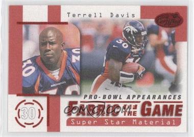 1999 Leaf Certified - Fabric of the Game #FG8 - Terrell Davis /500