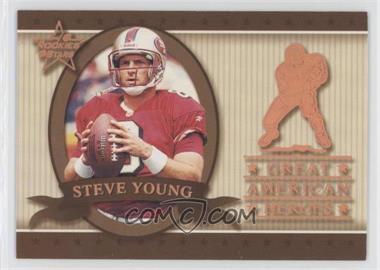 1999 Leaf Rookies & Stars - Great American Heroes #GAH-25 - Steve Young /2500