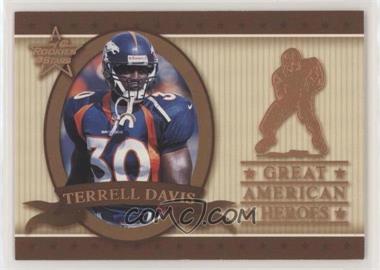 1999 Leaf Rookies & Stars - Great American Heroes #GAH-7 - Terrell Davis /2500