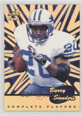 1999 Pacific Aurora - Complete Players - HoloGold Missing Serial Number #3 - Barry Sanders