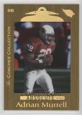 1999 Playoff Absolute SSD - [Base] - Gold The Coaches' Collection #4 - Adrian Murrell /25