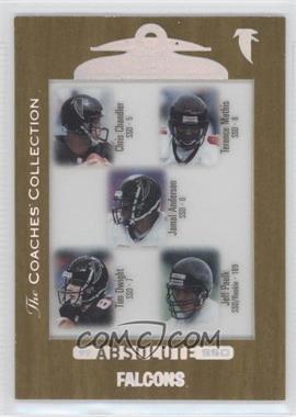 1999 Playoff Absolute SSD - [Base] - The Coaches' Collection #131 - Chris Chandler, Terrance Mathis, Jamal Anderson, Tim Dwight, Jeff Paulk /500