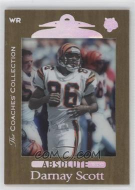 1999 Playoff Absolute SSD - [Base] - The Coaches' Collection #21 - Darnay Scott /500