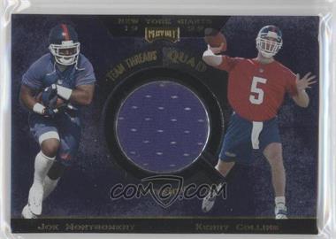 1999 Playoff Absolute SSD - Team Threads Quads #TQ4 - Ike Hilliard, Gary Brown, Joe Montgomery, Kerry Collins