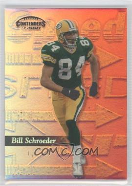 1999 Playoff Contenders SSD - [Base] - Speed Red #86 - Bill Schroeder /100