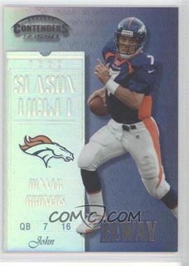 1999 Playoff Contenders SSD - [Base] #114 - John Elway