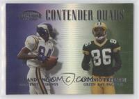 Randy Moss, Antonio Freeman, Brett Favre, Cris Carter