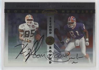 1999 Playoff Contenders SSD - Round Numbers Autographs #RN1 - Kevin Johnson, Peerless Price