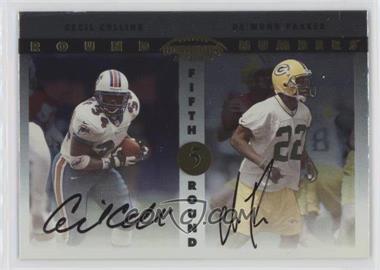 1999 Playoff Contenders SSD - Round Numbers Autographs #RN10 - Cecil Collins, De'Mond Parker