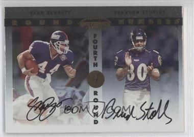 1999 Playoff Contenders SSD - Round Numbers Autographs #RN4 - Sean Bennett, Brandon Stokley