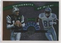 Vinny Testaverde, Michael Irvin [EX to NM]