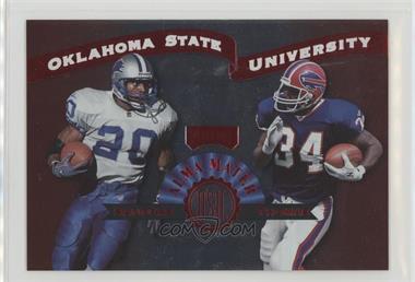 1999 Playoff Prestige SSD - Alma Maters - Jumbo #AM5 - Barry Sanders, Thurman Thomas