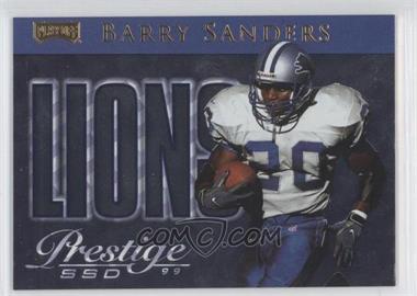 1999 Playoff Prestige SSD - Team Checklists #CL11 - Barry Sanders