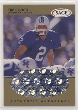 1999 SAGE - Autographs - Gold #A12 - Tim Couch /200