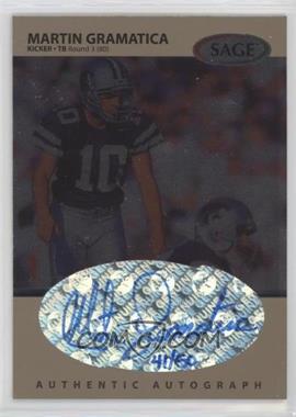 1999 SAGE - Autographs - Platinum #A20 - Martin Gramatica /50