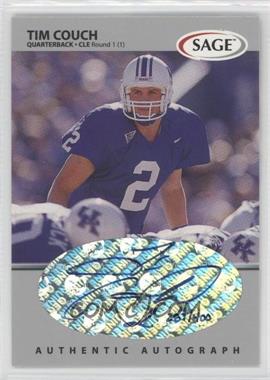 1999 SAGE - Autographs - Silver #A12 - Tim Couch /400