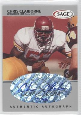 1999 SAGE - Autographs - Silver #A9 - Chris Claiborne /400