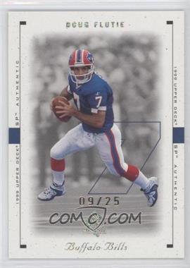 1999 SP Authentic - [Base] - Excitement Gold #10 - Doug Flutie /25