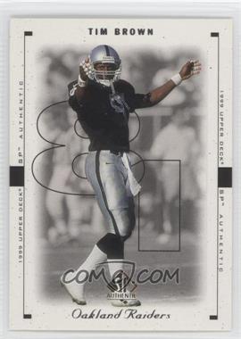 1999 SP Authentic - [Base] #62 - Tim Brown