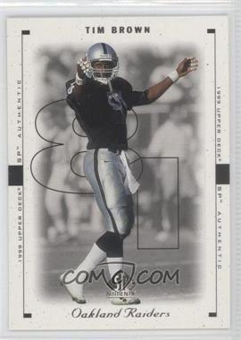 1999 SP Authentic - [Base] #62 - Tim Brown