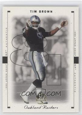 1999 SP Authentic - [Base] #62 - Tim Brown