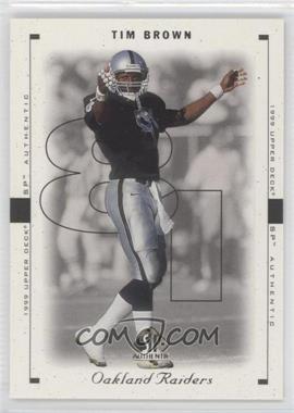 1999 SP Authentic - [Base] #62 - Tim Brown