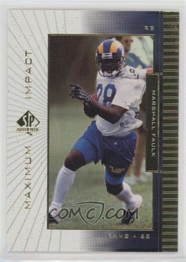 1999 SP Authentic - Maximum Impact #MI 3 - Marshall Faulk