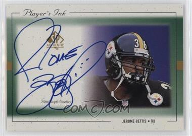 1999 SP Authentic - Player's Ink #JB-A - Jerome Bettis
