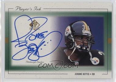 1999 SP Authentic - Player's Ink #JB-A - Jerome Bettis