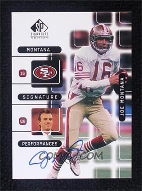 1999 SP Signature Edition - Signature Performances #J5A - Joe Montana