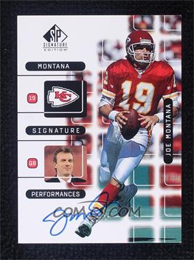 1999 SP Signature Edition - Signature Performances #J7A - Joe Montana