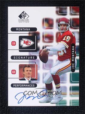 1999 SP Signature Edition - Signature Performances #J9A - Joe Montana