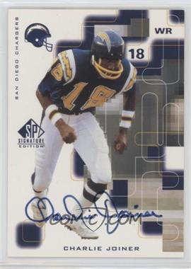 1999 SP Signature Edition - Signatures #CJ - Charlie Joiner